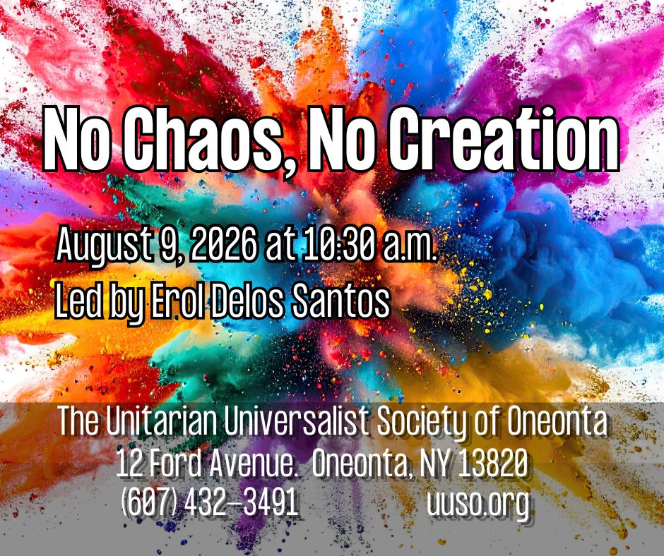 No Chaos, No Creation (1)