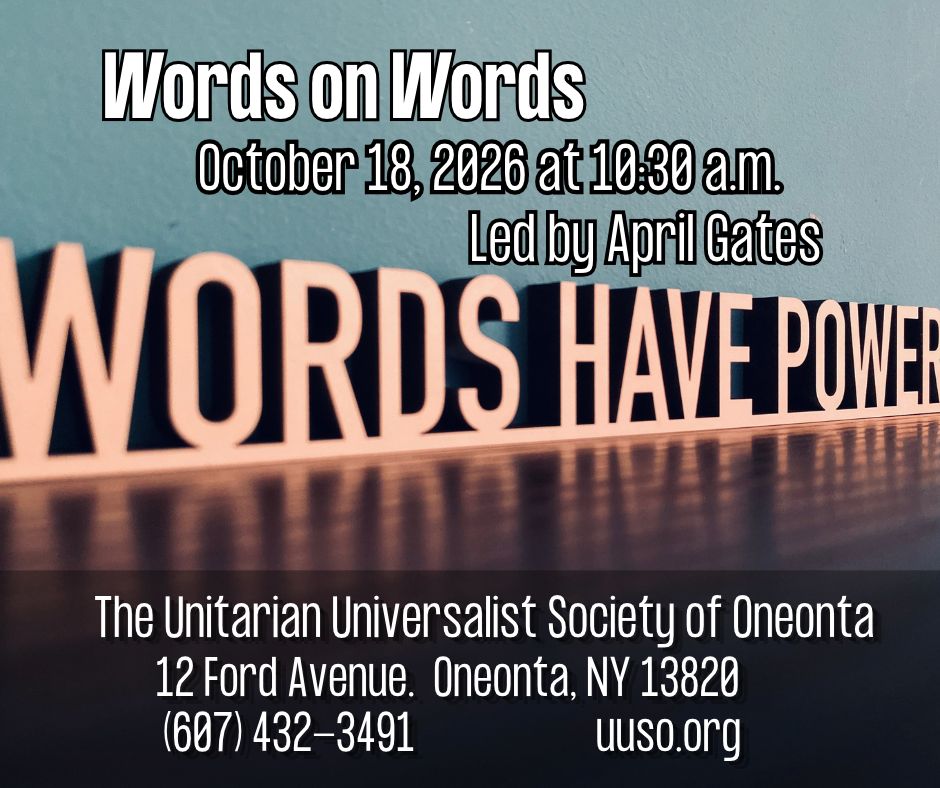 Words on Words 10.18.2026