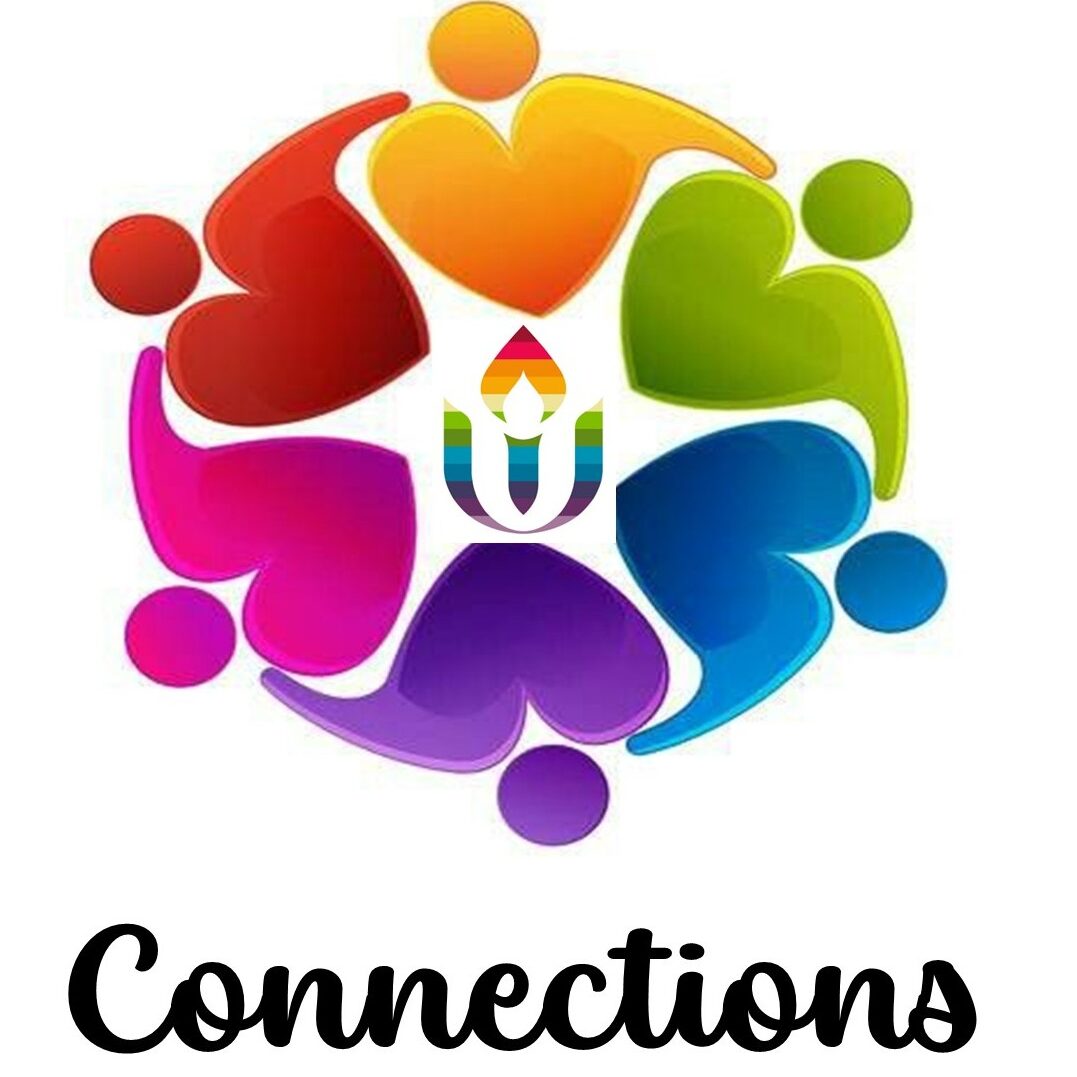 Rainbow Circle Hearts B Logo condensed